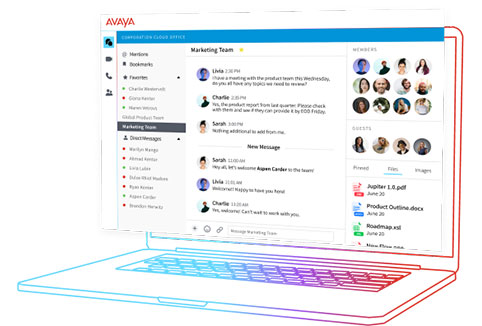 Unified communication laptop graphics