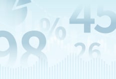 Abstract graphic of percentages and bars