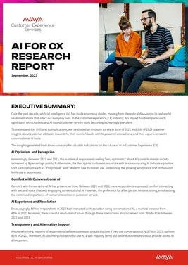 AI for Customer Experience report cover