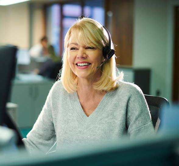 Call center worker