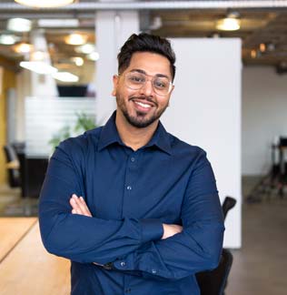 Man in the modern office