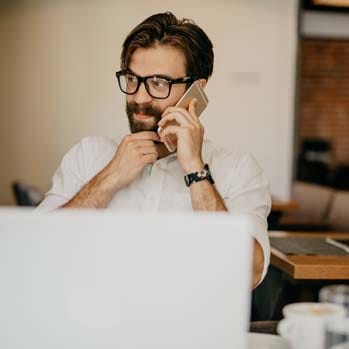 Businessman with arms crossed