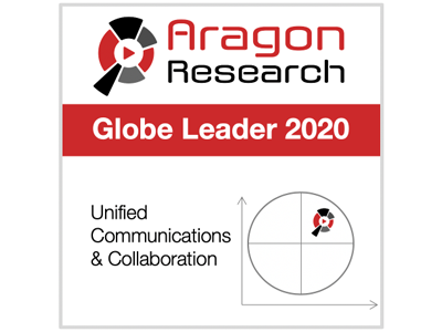 Aragon Research Globe 统一通信与协作奖，2020 年