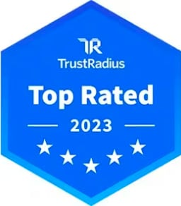 TrustRadius Top Rated 2023 logo